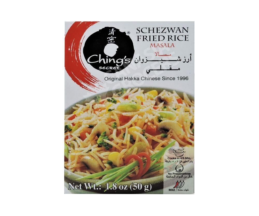 Chinese Rice Packet Chings Schezwan Fried Rice Masala 50G - Can-Asia Grocers Inc.